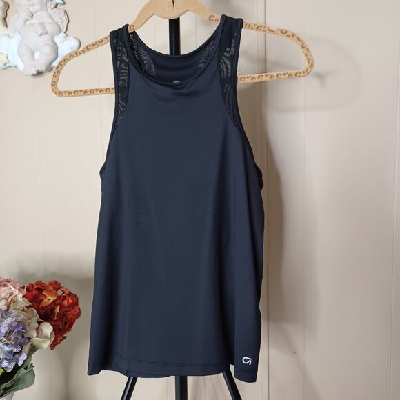 GapFit Mesh Splice Racerback Black Tank Top | Size M - Picture 8 of 8